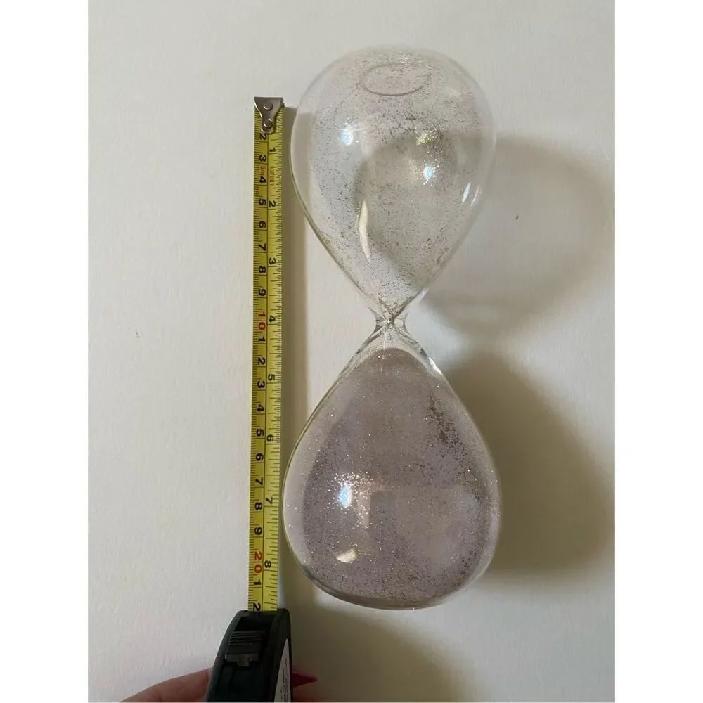 Hourglass Timer - pink sand and glitter